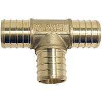 TEE PEX 1/2IN BRASS 50 PACK