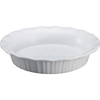 PIE PLATE FRENCH WHITE 9IN DIA