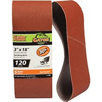 3X18 120GRIT ALUM OX BELT 5PK