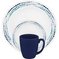 DINNERWARE 16PC OCEAN BLUE