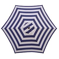 Seasonal Trends Market Umbrella, 9 Ft H, Navy/White