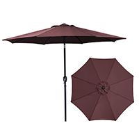 UMBRELLA MARKET 9FT BURGUNDY