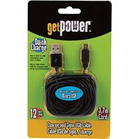 CABLE MICRO USB GET POWER 12FT