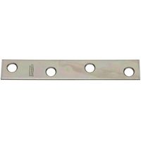 National Hardware N114-405 Mending Brace, 4 in L, Steel, 0.08 in, Zinc