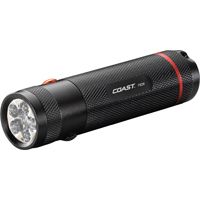 Coast 19286 Dual Color Flashlight, 1.5 V, LED Lamp, Alkaline Battery, Black