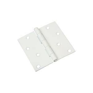 National Hardware N240-465 Square Corner Door Hinge, 55 lb Weight Capacity, Steel