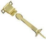 National Hardware N276-634 Door Stop, 3 in Projection, Steel/Zinc, Brass