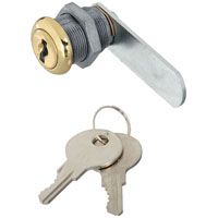 National Hardware V825 Series N239-160 Utility Lock, Keyed Lock, Steel/Zinc, Brass