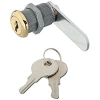 National Hardware V825 Series N239-186 Utility Lock, Y13 Yale, B1 Cole Keyway, Keyed Lock, Steel/Zinc, Brass