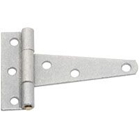 National Hardware N128-777 T-Hinge, 18 lb Weight Capacity, Galvanized Steel