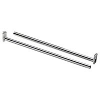 National Hardware DPV209 Series N338-335 Closet Rod, 72 to 120 in L, Steel, Bright