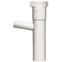 Plumb Pak PP66-4W Dishwasher Tailpiece, 1-1/2 in Slip Joint, White