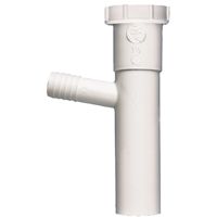 Plumb Pak PP66-14W Dishwasher Tailpiece, 1-1/2 in Slip Joint, White