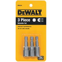 DeWALT DW2224 Nut Driver Set, Steel, Zinc Phosphate, 3-Piece