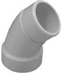 GENOVA 700 Series 72716 Street Pipe Elbow, 1-1/2 in Hub Spigot, 45 deg