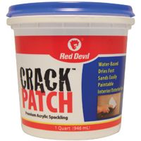 Red Devil 0804 Spackling Paste White, 1 qt Tub