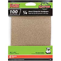 Gator 5032 Sanding Sheet, 100-Grit, Medium, Aluminum Oxide, 5-1/2 in L