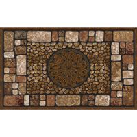 Apache Mills Masterpiece AP756-1029F Door Mat, Notre Dame Surface Pattern, 30 in L, 18 in W, Brown