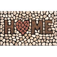 Apache Mills Masterpiece AP 779-1029F Door Mat, Home Stone Surface Pattern, 30 in L, 18 in W, Green