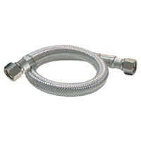 Plumb Pak EZ Series PP23809LF Sink Supply Tube, 3/8 in Compression Inlet, 3/8 in Compression Outlet, 12 in L