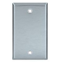 Eaton Cooper Wiring 93151-BOX Wallplate, 1-Gang, Stainless Steel