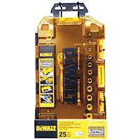 DeWALT DWMT73805 Socket Set, Polished Chrome Vanadium, 25-Piece