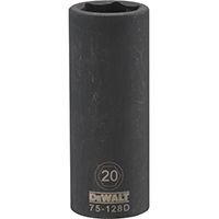DeWalt DWMT75128OSP Deep Impact Socket, 1/2 in, 20 mm, 6 Point