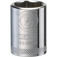 DeWALT DWMT86030OSP Hand Socket, SAE Measuring, 1/4 in Drive, 6-Point, 1/2 in Socket, Vanadium Steel