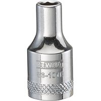 DeWALT DWMT86101OSP Hand Socket, Metric Measuring, 1/4 in Drive, 6-Point, 4 mm Socket, Vanadium Steel