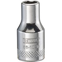 DeWALT DWMT86102OSP Hand Socket, Metric Measuring, 1/4 in Drive, 6-Point, 5 mm Socket, Vanadium Steel