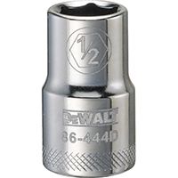 DeWALT DWMT86444OSP Drive Socket, 1/2 in Drive, 6-Point, 1/2 in Socket, Steel