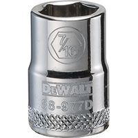 DeWALT DWMT88977OSP Hand Socket, SAE Measuring, 3/8 in Drive, 6-Point, 7/16 in Socket, Vanadium Steel