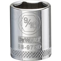 DeWALT DWMT88979OSP Hand Socket, SAE Measuring, 3/8 in Drive, 6-Point, 9/16 in Socket, Vanadium Steel