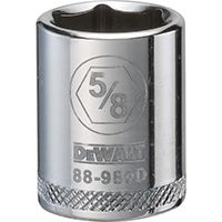 DeWALT DWMT88980OSP Hand Socket, SAE Measuring, 3/8 in Drive, 6-Point, 5/8 in Socket, Vanadium Steel
