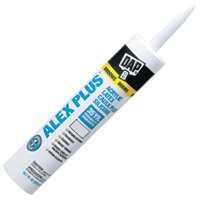 DAP ALEX PLUS 18401 Acrylic Latex Caulk with Silicone, Crystal Clear, 10.1 fl-oz Cartridge