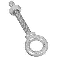 National Hardware N245-126 Eye Bolt, 3/8-16 Thread, 2-3/8 in L Thread, 3/4 in ID x 1-3/8 in OD Dia Eye