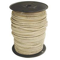 Southwire 8WHT-STRX500 Stranded Building Wire, 8 AWG, 500 ft L, White Nylon Sheath