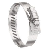 Ideal-Tridon Hy-Gear 68-0 Series 6808053 Interlocked Worm Gear Hose Clamp, #8, Stainless Steel