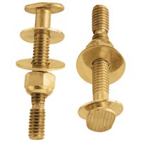 Plumb Pak PP830-56 Snap-Off Bolt Set, Brass