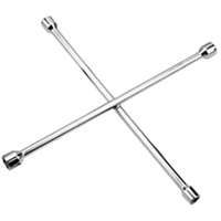 ProSource 4-Way Sae Lug Wrench, 20 In Oal, Carbon Steel, Chrome Plated