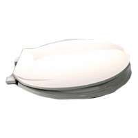 ProSource Toilet Seat, For Use With Round Bowls, Plastic