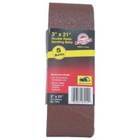 Gator 7011 Sanding Belt, 80-Grit, Medium, 21 in L, 3 in W, Aluminum Oxide