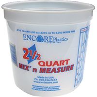 ENCORE Plastics 300344 Disposable Paint Container, 2.5 qt Capacity, Plastic