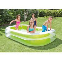 INTEX 56483EP Family Pool, 198 gal Capacity, Rectangular, Vinyl