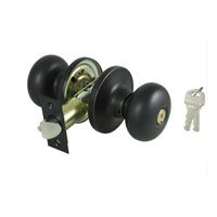 ProSource Entry Tubular Knobset, 2-3/8 - 2-3/4 In, Adjustable 6-Way Latch Bolt, 2 Screws Fasteners