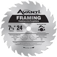 Diablo A0724A Circular Saw Blade, 7-1/4 in Dia, Carbide Cutting Edge, 5/8 in Arbor