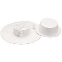 Plumb Pak PP820-17 Strainer Draine Guard, For Use With Sink, Tub and Shower, Plastic, White