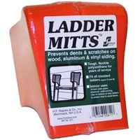 STAPLES 611F Tear-Resistant Ladder Mitt, Polyurethane, Orange, For All Standard Ladders