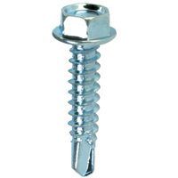 Teks 21348 Self-Tapping Screw, #12 Thread, Coarse, 5/16 in Drive, Self-Drill Point