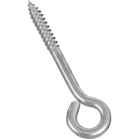 National Hardware N220-772 Lag Screw Eye, 1/4 in Thread, 1-1/2 in L Thread, 1/2 in ID Dia Eye, Stainless Steel